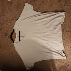 Overside soft v neck shirt